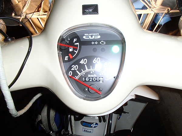 出発時のオドメーターは１万６２００Ｋｍ